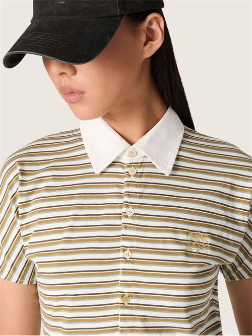 Striped polo shirt GOLDEN GOOSE | GWP02189P00239012364